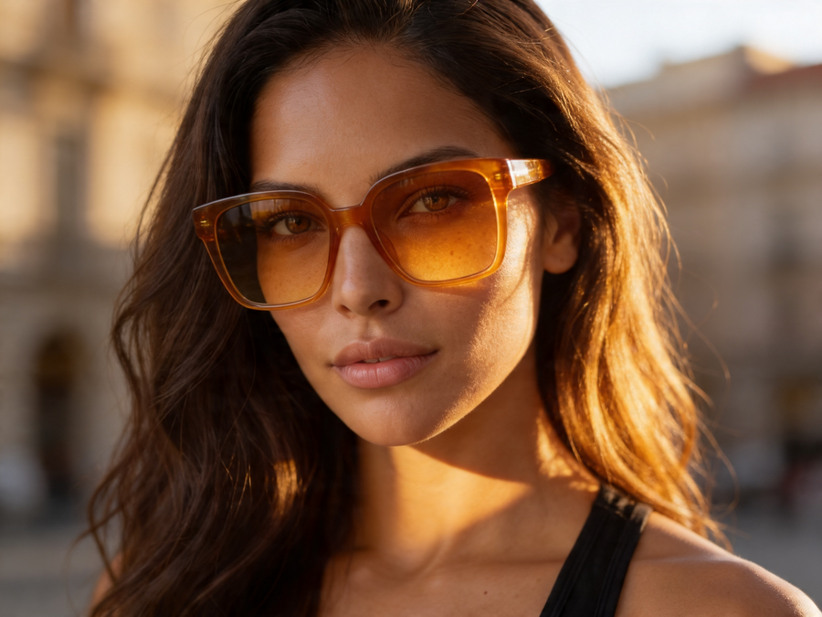 The Soleil — Amber Sunglasses